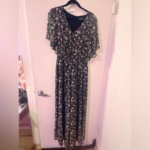 Vince Camuto Black Floral Romper